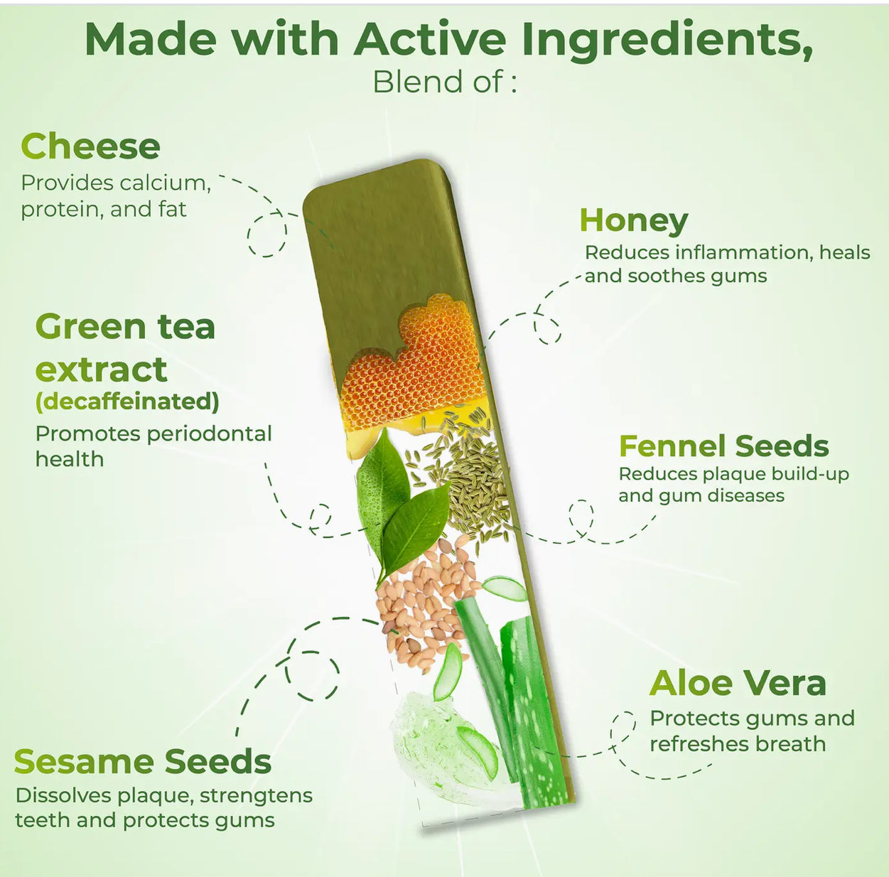 Himalayan Yak Chew-Aloe Vera & Fennel (medium)