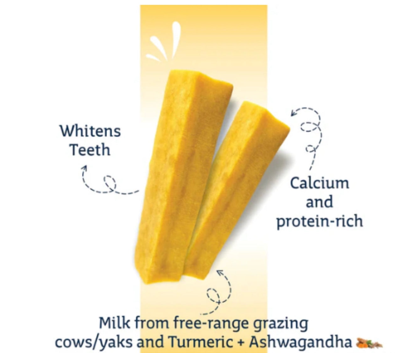 Himalayan Yak Chew-Organic Turmeric & Ashwagandha (large)