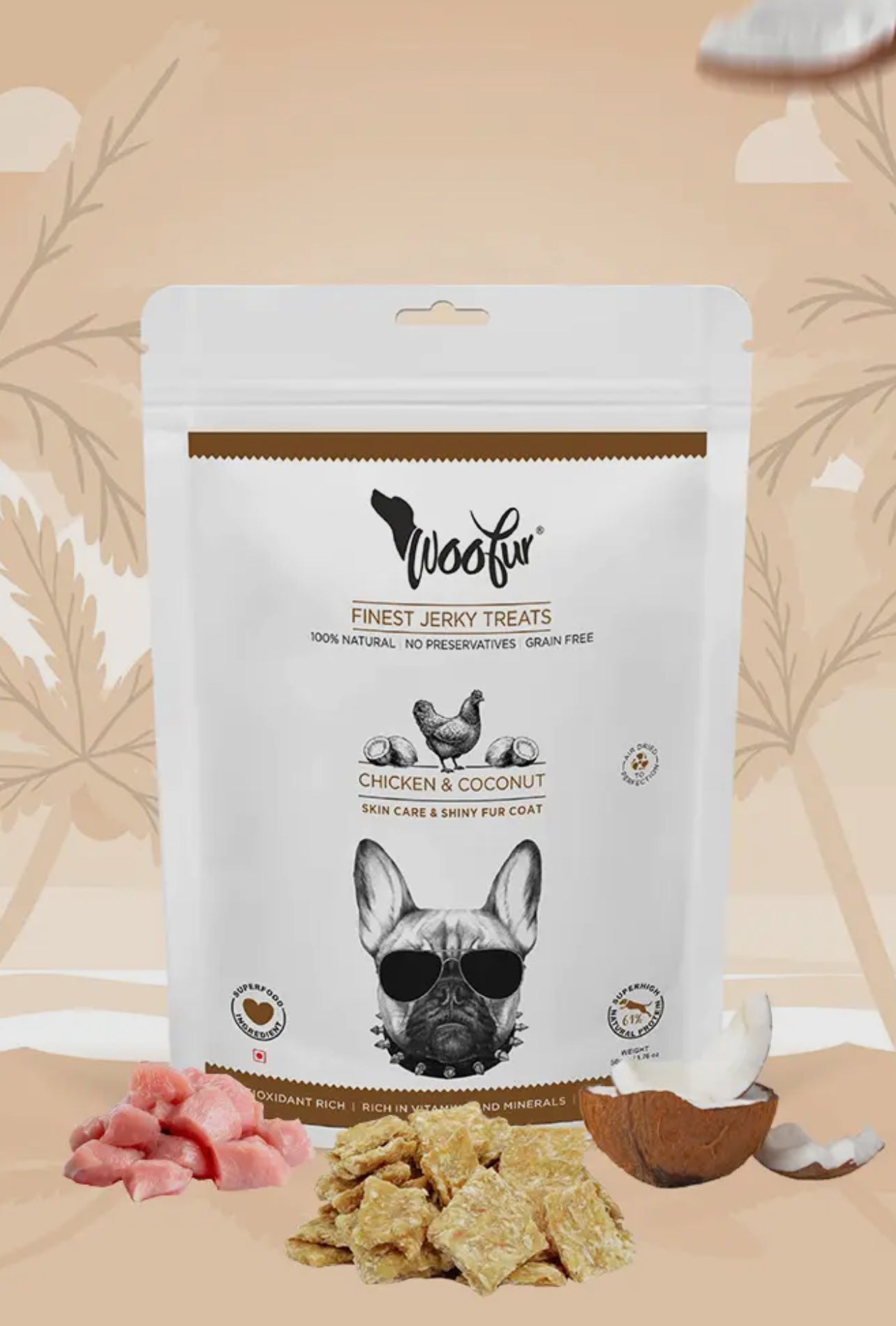 Gourmet Chicken+Coconut Jerky