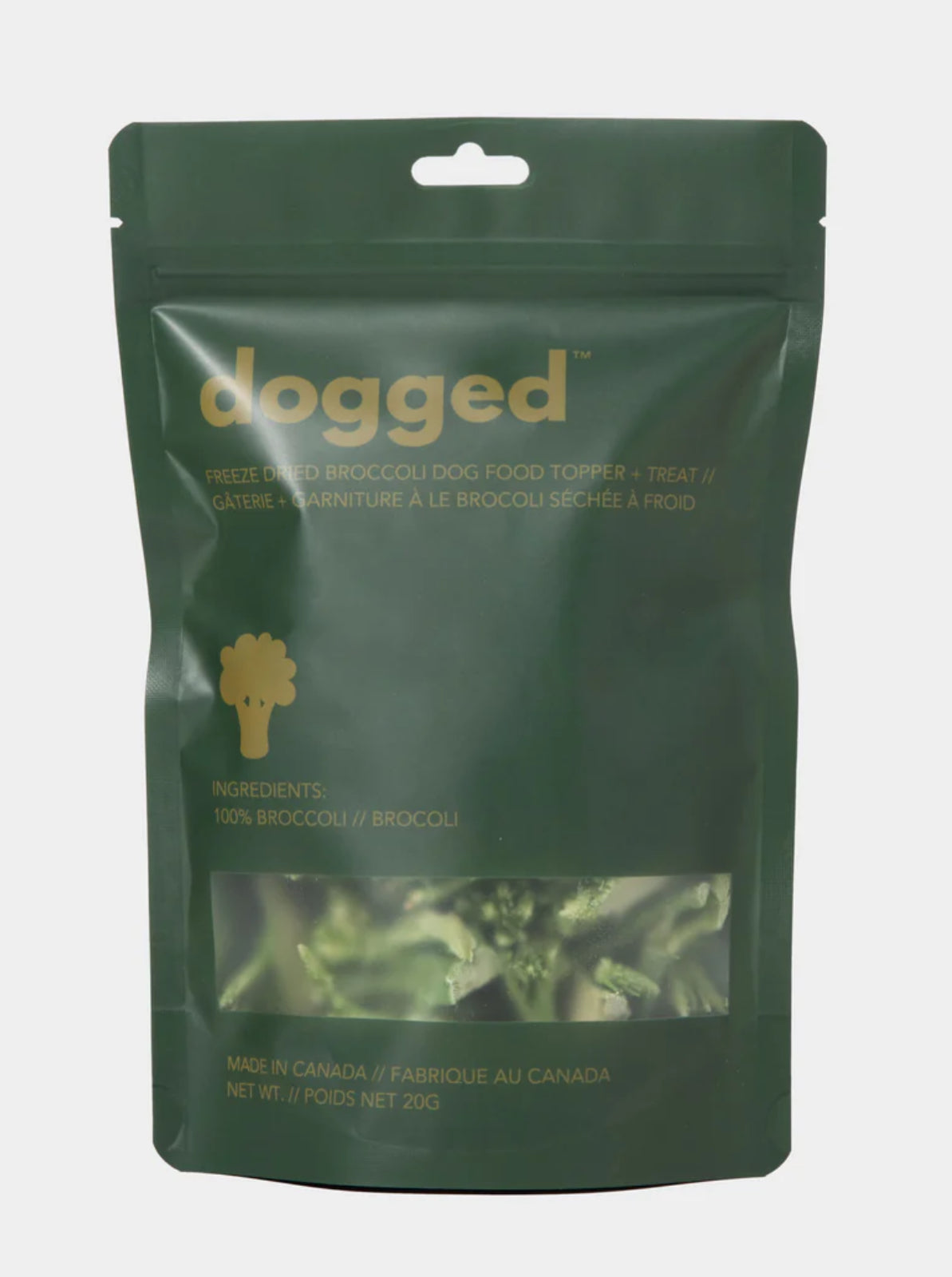dogged-freeze dried broccoli topper