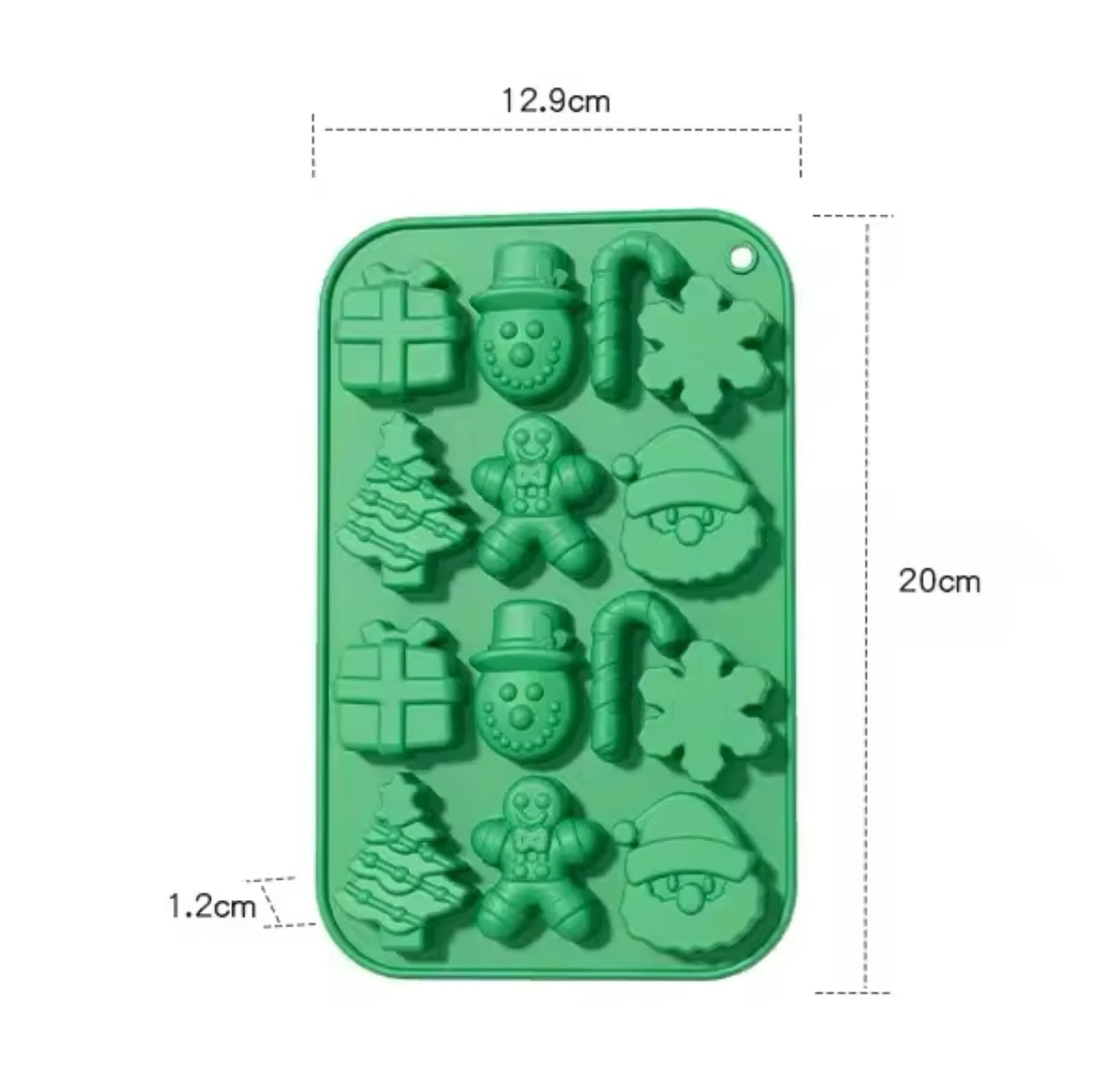 3D Santa,Gifts & Gingerbread mould