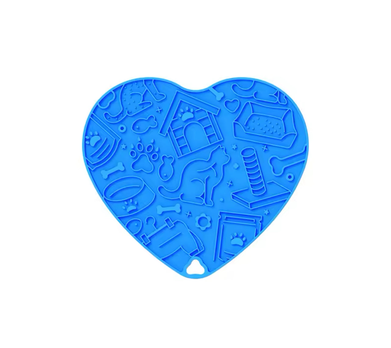 💙 Heart Shaped Lick Mat | Blue