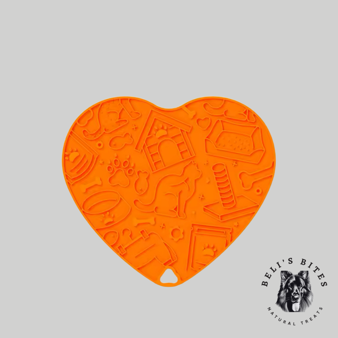 🧡 Shaped Lick Mat |Orange