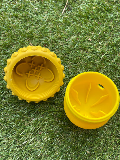 Acorn Enrichment Wobble Toy (yellow)