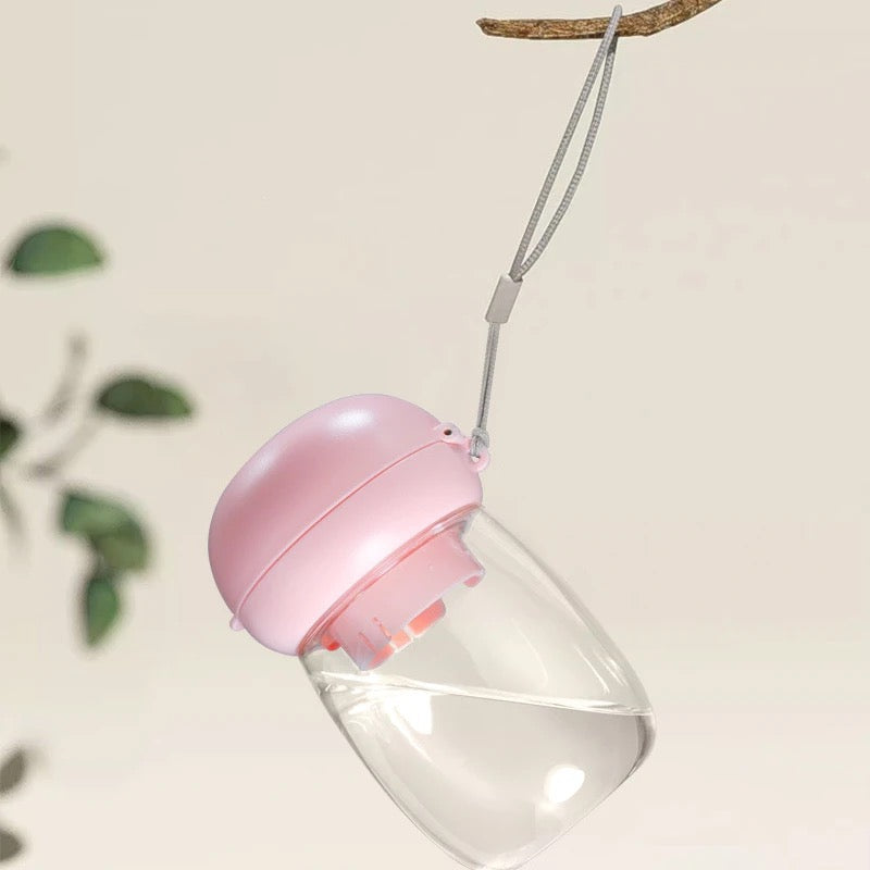 Portable Dog Water Bottle (pink 🎀)