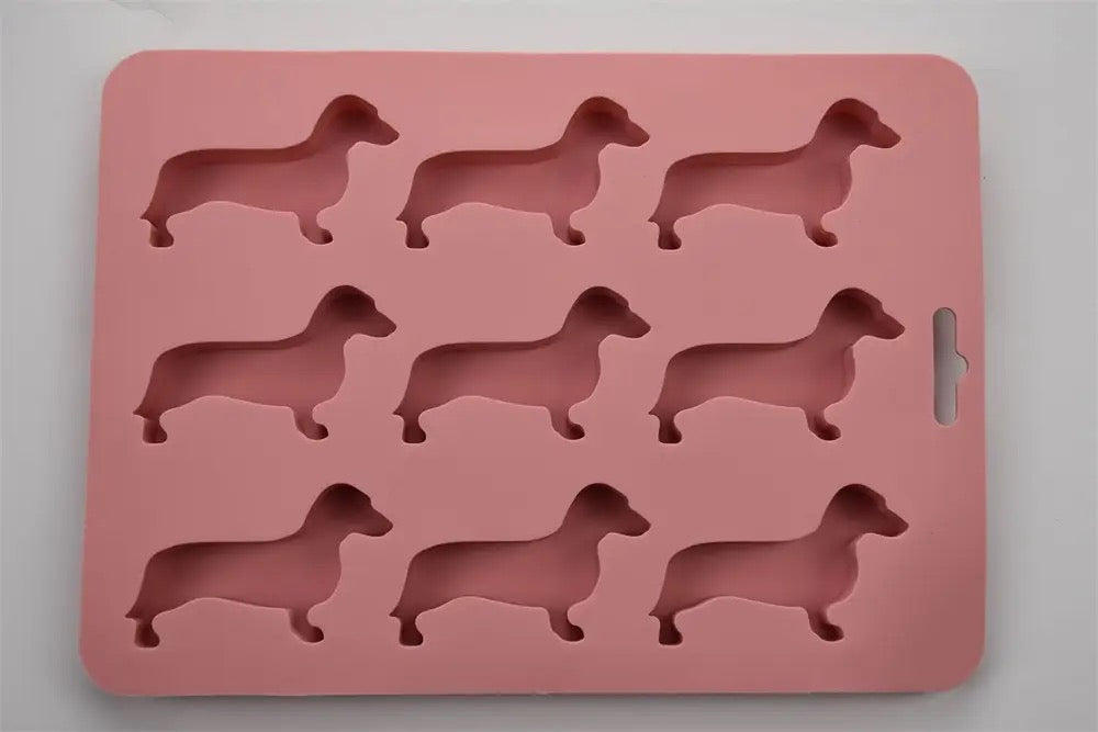 Dachshund Shaped Mould (blue)